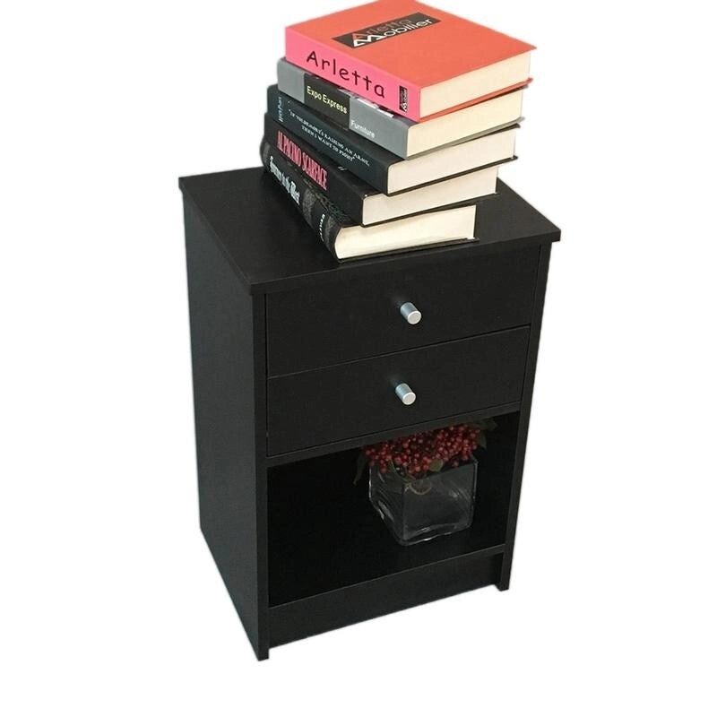 Simplify bedroom furniture Bedside End Table 1/2 Drawer Nightstand 2 Styles
