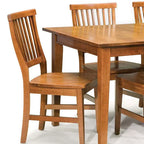 Arts & Crafts 7-piece Rectangular Dining Set with Extension Leaf by Homestyles