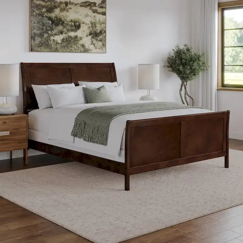 AFI Portland Foundation Bed with Matching Footboard