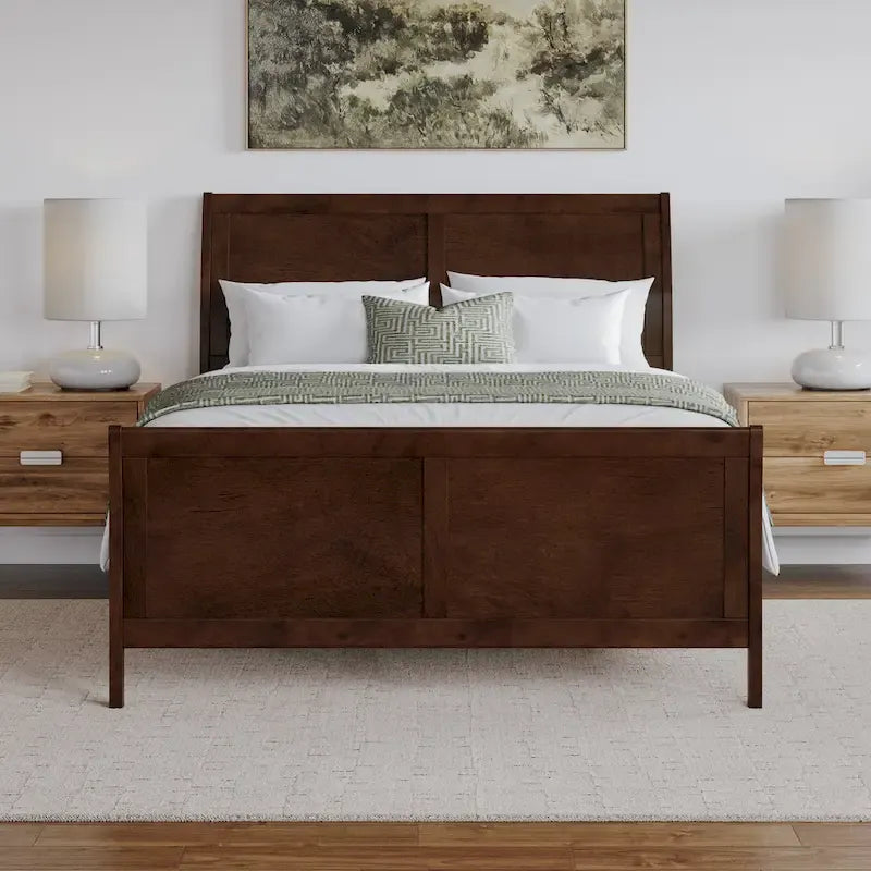 AFI Portland Foundation Bed with Matching Footboard