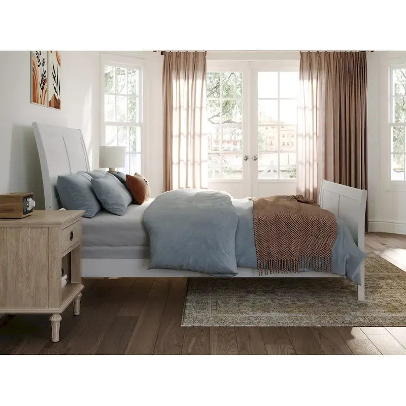 AFI Portland Foundation Bed with Matching Footboard