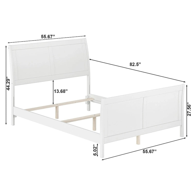 AFI Portland Foundation Bed with Matching Footboard