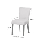 Simple Living Adeline Nailhead Parsons Dining Chair (Set of 2)