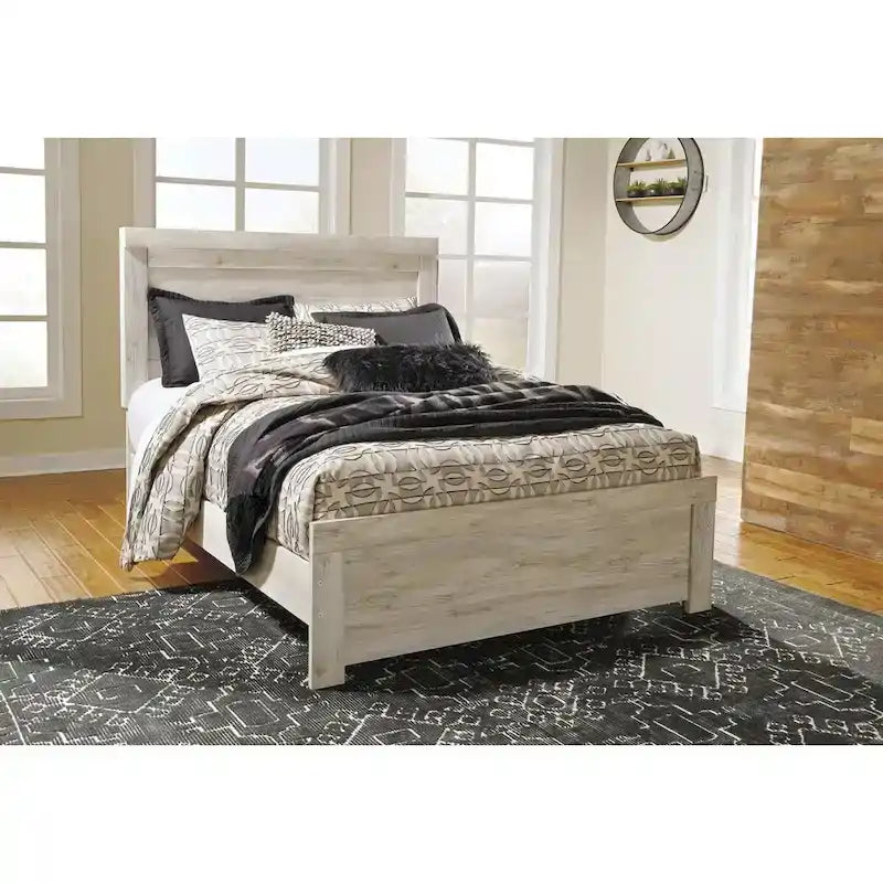 Signature Design by Ashley Bellaby Panel Headboard - Whitewash