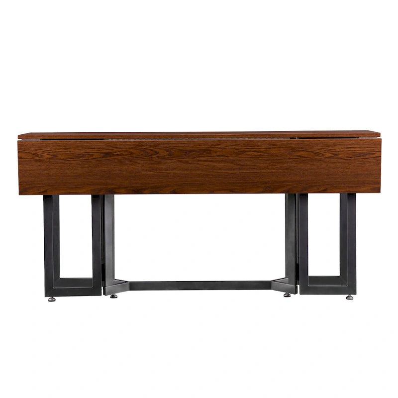SEI Furniture Driness Drop Leaf Console to Dining Table - Black