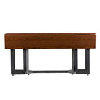 SEI Furniture Driness Drop Leaf Console to Dining Table - Black