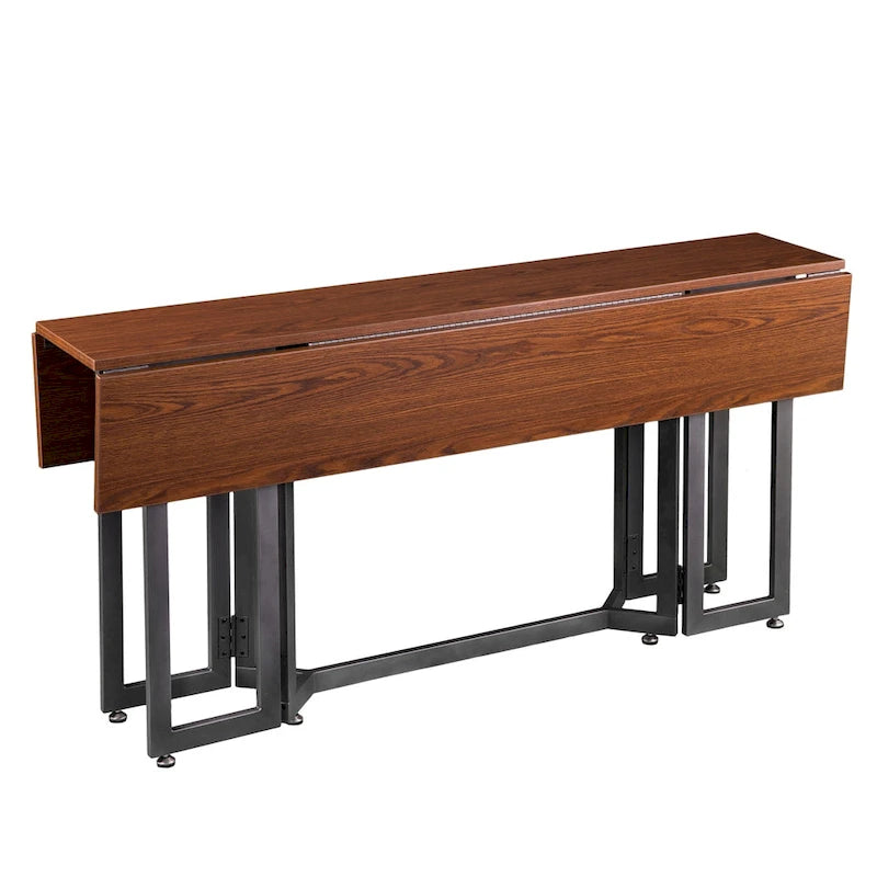 SEI Furniture Driness Drop Leaf Console to Dining Table - Black