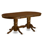 East West Furniture 9 Piece Dining Table Set Includes an Oval Wooden Table and 8 Dining Chairs, Espresso(Seat Type Options)