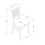 East West Furniture 9 Piece Dining Table Set Includes an Oval Wooden Table and 8 Dining Chairs, Espresso(Seat Type Options)