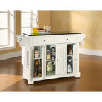 Crosley Alexandria Granite Top Full Size Kitchen Island/Cart - 18 d x 51.5 w x 34 h