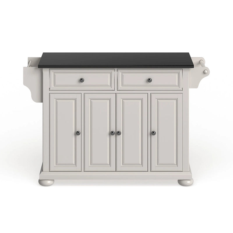 Crosley Alexandria Granite Top Full Size Kitchen Island/Cart - 18 d x 51.5 w x 34 h