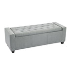 Porthos Home Iara Fabric Upholstered Flip Top Storage Ottoman Bench