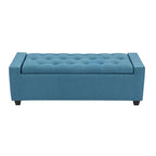 Porthos Home Iara Fabric Upholstered Flip Top Storage Ottoman Bench
