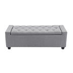 Porthos Home Iara Fabric Upholstered Flip Top Storage Ottoman Bench