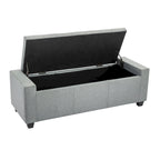 Porthos Home Iara Fabric Upholstered Flip Top Storage Ottoman Bench