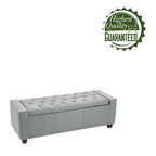 Porthos Home Iara Fabric Upholstered Flip Top Storage Ottoman Bench