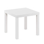Furinno Classic Homey Square Side Table, Black
