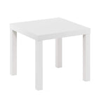 Furinno Classic Homey Square Side Table, Black