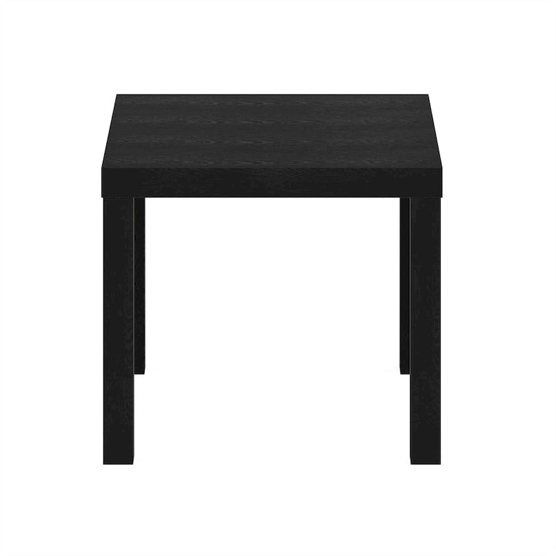 Furinno Classic Homey Square Side Table, Black