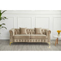 35 D x 85 W x 30.3 H Velvet Chesterfield Button-tufted Sofa