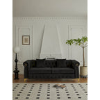 35 D x 85 W x 30.3 H Velvet Chesterfield Button-tufted Sofa