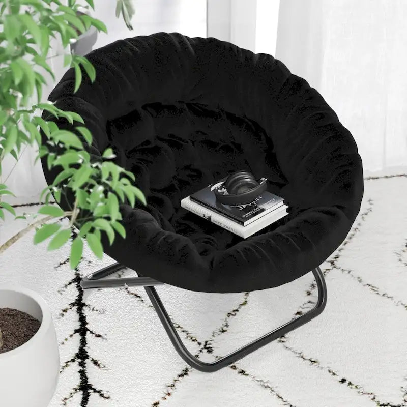 Folding XL Saucer Chair for Dorm or Bedroom