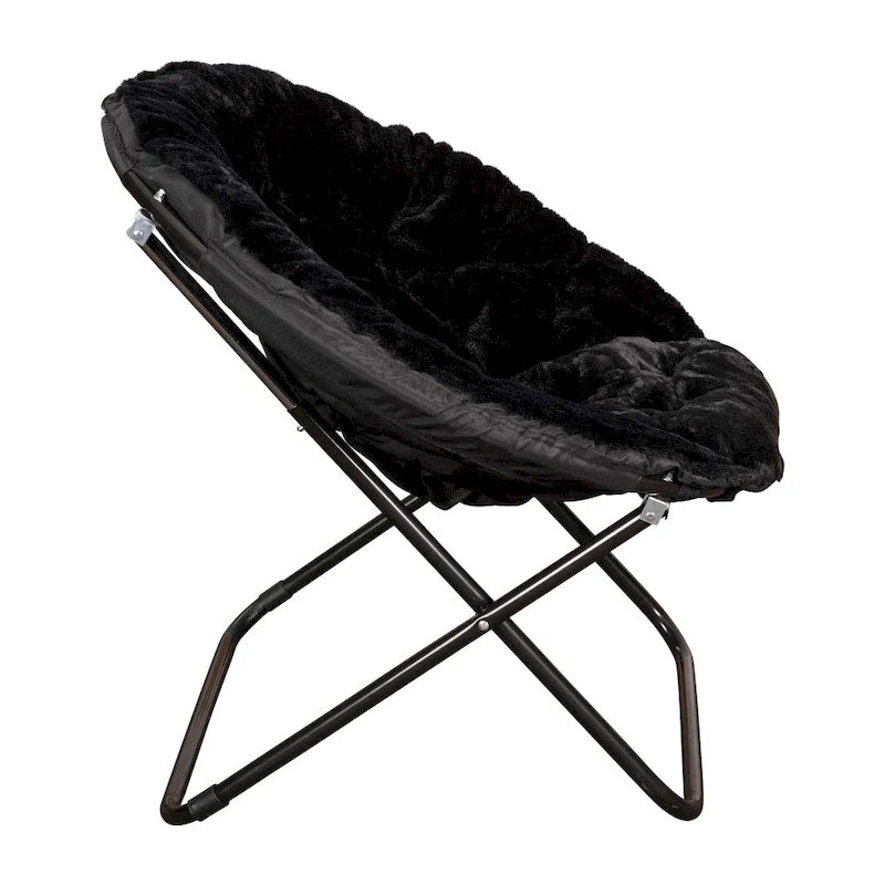 Folding XL Saucer Chair for Dorm or Bedroom