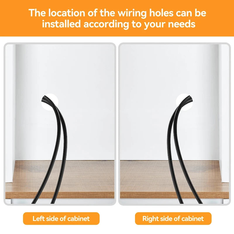 Farmhouse Wine Cabinet Kitchen Buffet with Wine Rack - 15.7D x 47.2W x 69.6H