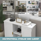 Credenza Buffet Cabinet Wooden Coffee Bar Cabinet - 11.8 D x 39.4 W x 30.7 H