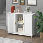 Credenza Buffet Cabinet Wooden Coffee Bar Cabinet - 11.8 D x 39.4 W x 30.7 H