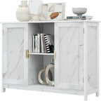 Credenza Buffet Cabinet Wooden Coffee Bar Cabinet - 11.8 D x 39.4 W x 30.7 H
