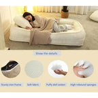 Convertible Flip Chair, Floor Lazy Sofa, Folding Upholstered Couch Bed with Adjustable Backrest