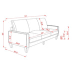 Modern Living Room Furniture Sofa in Beige Fabric