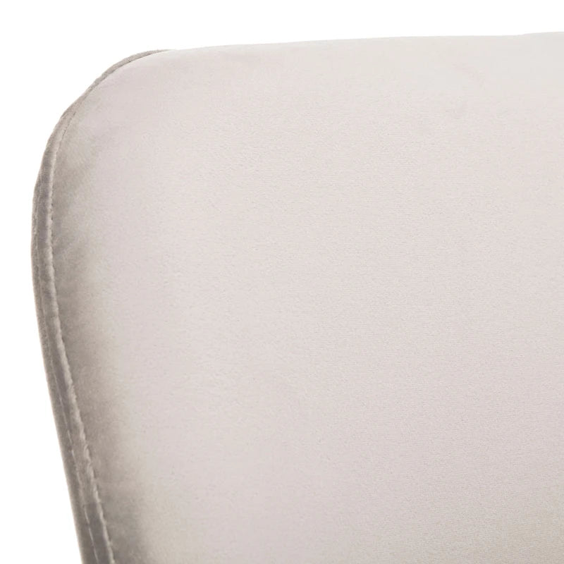 SAFAVIEH Nobie 18.3  Upholstered Dining Chair - Grey / Gold (Set of 2) - 21  x 22  x 31  - 21Wx22Dx31H