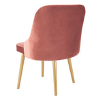 SAFAVIEH Nobie 18.3  Upholstered Dining Chair - Grey / Gold (Set of 2) - 21  x 22  x 31  - 21Wx22Dx31H