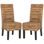 SAFAVIEH Meline Natural Dining Chair (Set of 2) - 17.3  x 24  x 38.5  - 17Wx24Dx39H