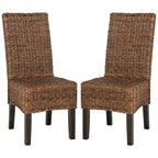 SAFAVIEH Meline Natural Dining Chair (Set of 2) - 17.3  x 24  x 38.5  - 17Wx24Dx39H