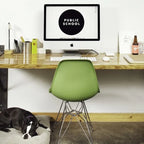 Designer Plastic Chairs Chrome Silver Wire Legs Retro Dining Accent Molded Shell Desk Office Work Chrome Base Kitchen