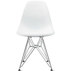 Designer Plastic Chairs Chrome Silver Wire Legs Retro Dining Accent Molded Shell Desk Office Work Chrome Base Kitchen