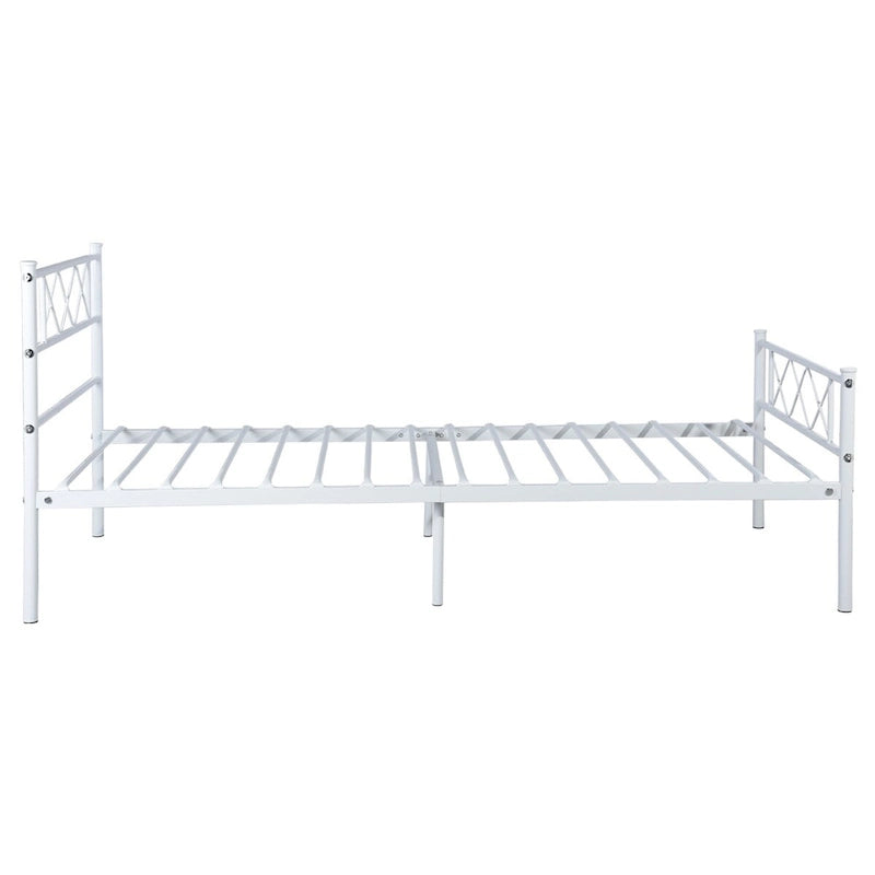 Easy-to-assemble Metal Bed Frame Platform Mattress Foundation with Headboard ,Under-bed Storage,Multiple colors.