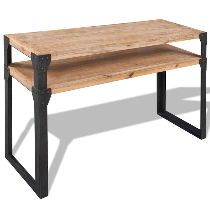 vidaXL Console Table Solid Acacia Wood 47.2 x15.7 x33.5 