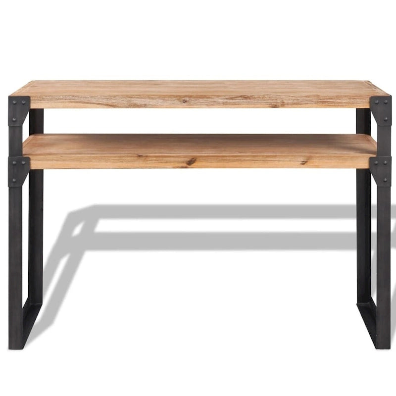 vidaXL Console Table Solid Acacia Wood 47.2 x15.7 x33.5