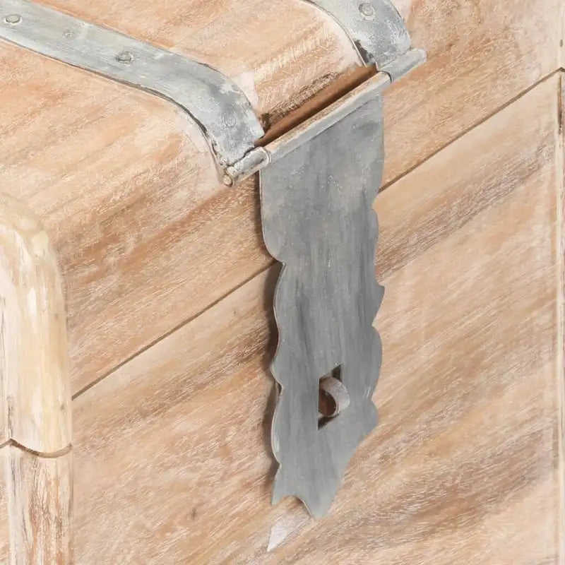 vidaXL Storage Chest Storage Trunk with Latch for Bedroom Solid Wood Acacia - 35.4 x15.7 x15.7  (W x D x H)