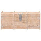 vidaXL Storage Chest Storage Trunk with Latch for Bedroom Solid Wood Acacia - 35.4 x15.7 x15.7  (W x D x H)