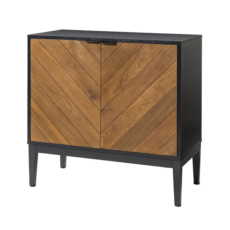 Jakob Modern 2 Doors Storage Cabinet Set with Adjustable Shelf By HOLALA HOME