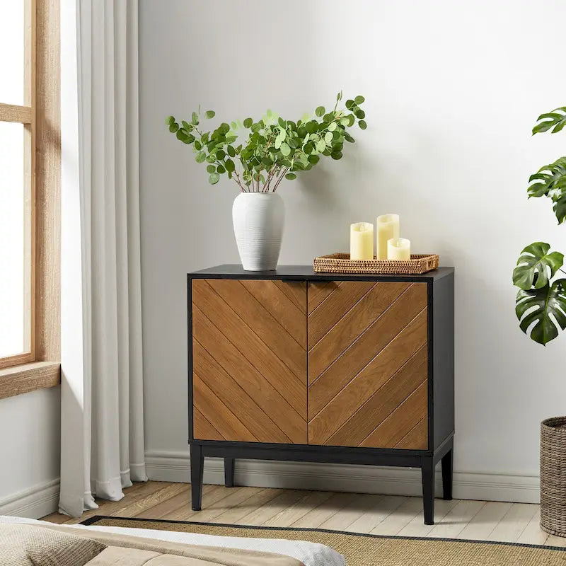 Jakob Modern 2 Doors Storage Cabinet Set with Adjustable Shelf By HOLALA HOME