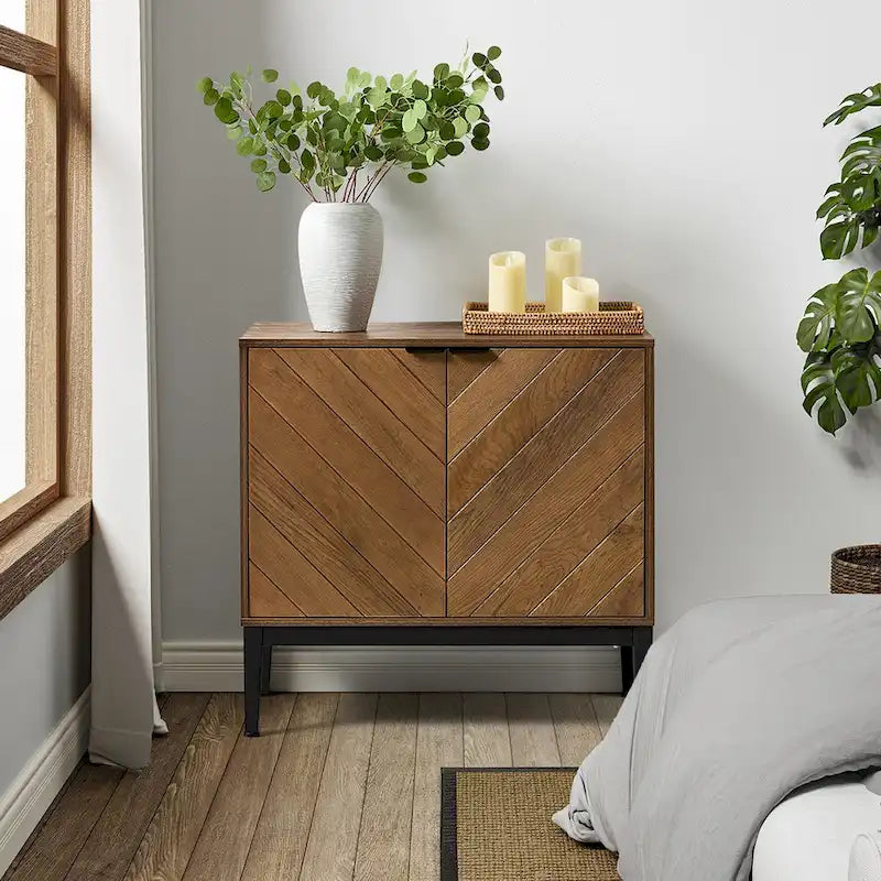 Jakob Modern 2 Doors Storage Cabinet Set with Adjustable Shelf By HOLALA HOME