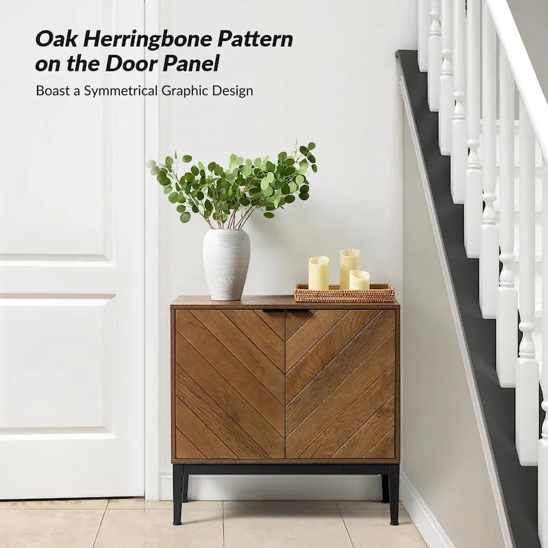 Jakob Modern 2 Doors Storage Cabinet Set with Adjustable Shelf By HOLALA HOME