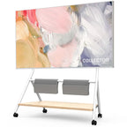 FITUEYES Mobile TV Cart for Office Classroom Rolling TV Stand with Wheels for 45-88 Inch TV
