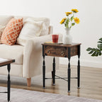 Taomika Nightstands, Coffee Table, Modern Coffee Table Sets, Rustic Brown, Set of 1/2/3